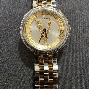 Versace Gold and Silver Watch